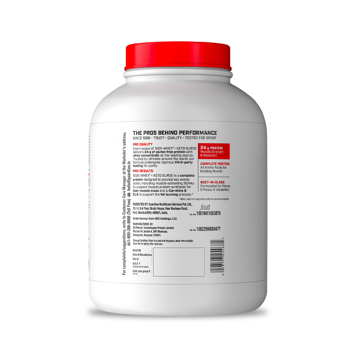 PP 100% Whey Keto Surge Chocolate 4lb
