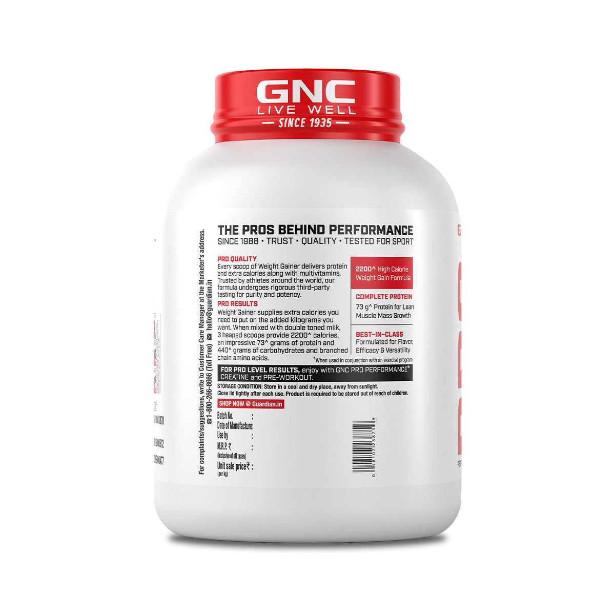 GNC Pro Performance Weight Gainer & Steel shaker Combo | 3 Kg | Vanilla Ice cream