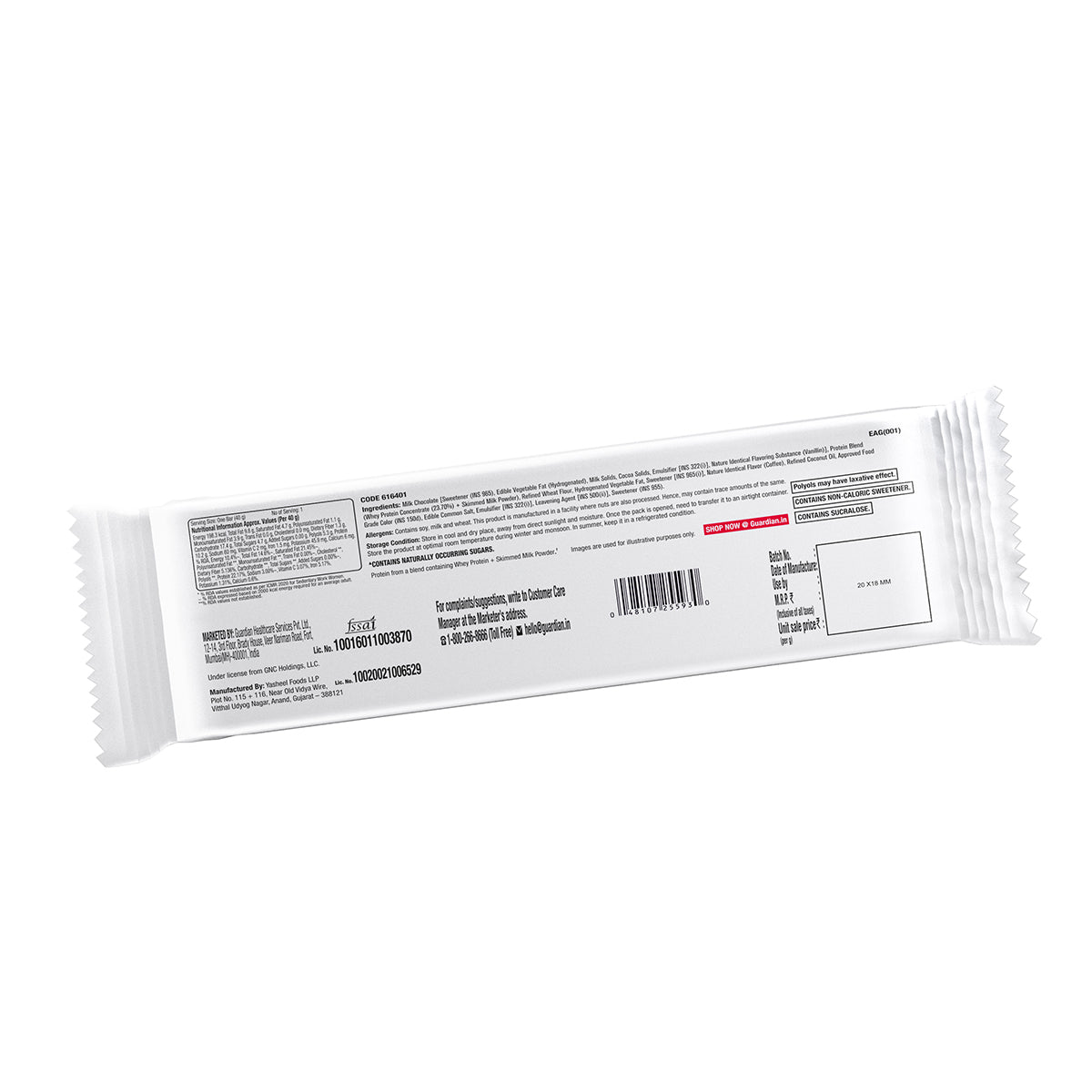 GNC PP Protein Wafer- Pack of 10 | Coffee
