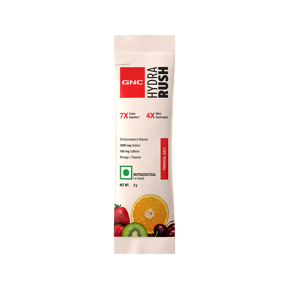 GNC HYDRA RUSH TROPICAL SALT  9g x 15 sachet 