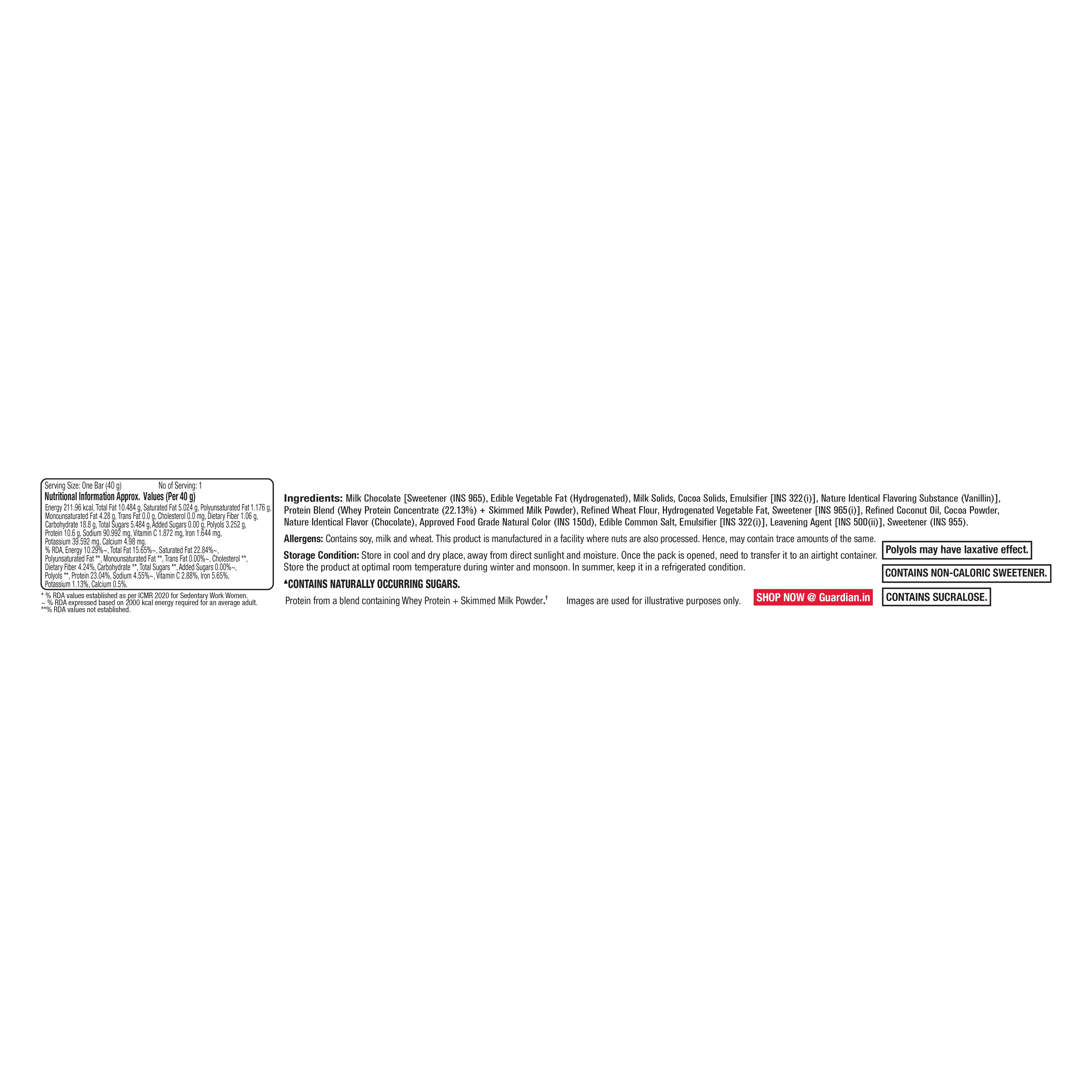 GNC PP Protein Wafer- pack of 10 | Chocolate