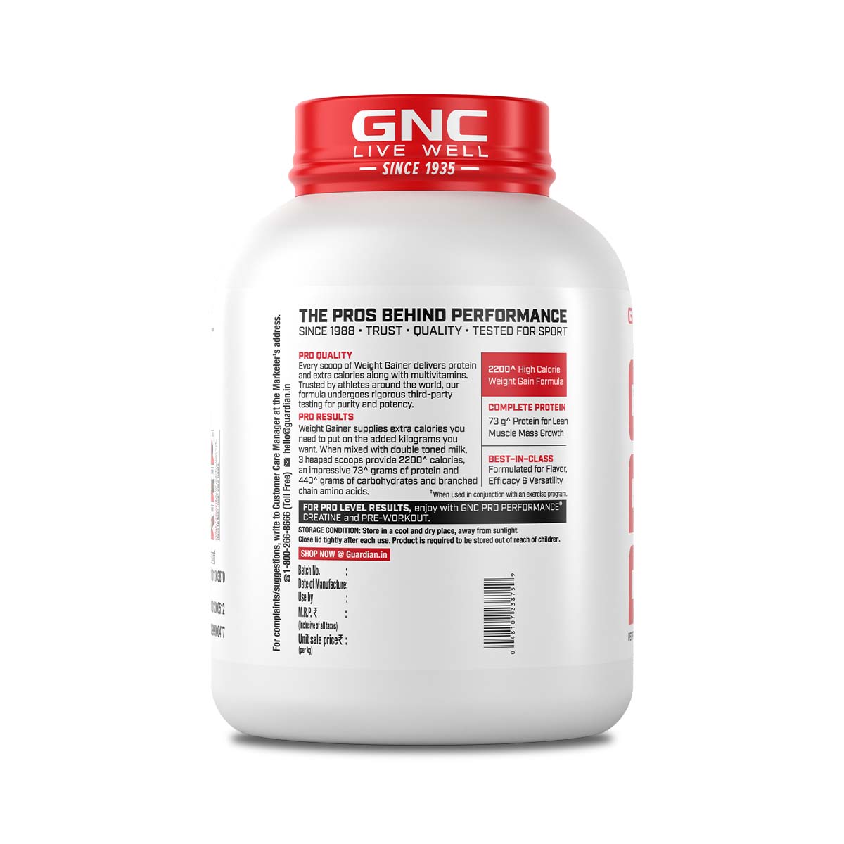 GNC Pro Performance Weight Gainer & Steel shaker Combo | 3 Kg | Double Chocolate