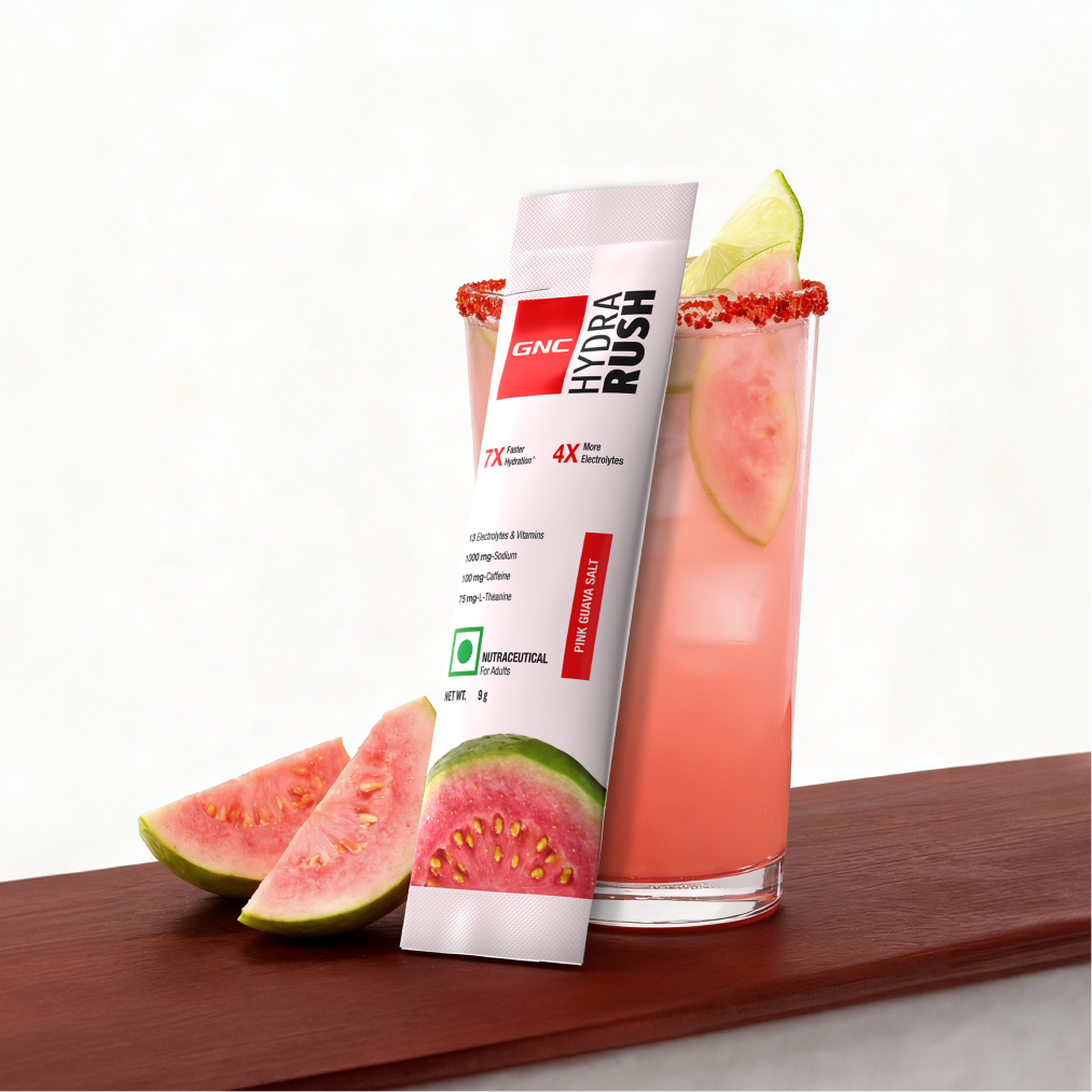 GNC HYDRA RUSH PINK GUAVA SALT I 9g x 15 sachet