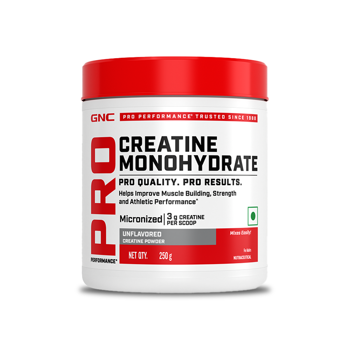 GNC Pro Performance 100% Whey Chocolate Supreme + Creatine Monohydrate Combo - Builds Lean Muscles | Promotes Faster Recovery | Boosts Athletic Performance | Hydrates Muscle Cells | 4lbs / 250gm Combo