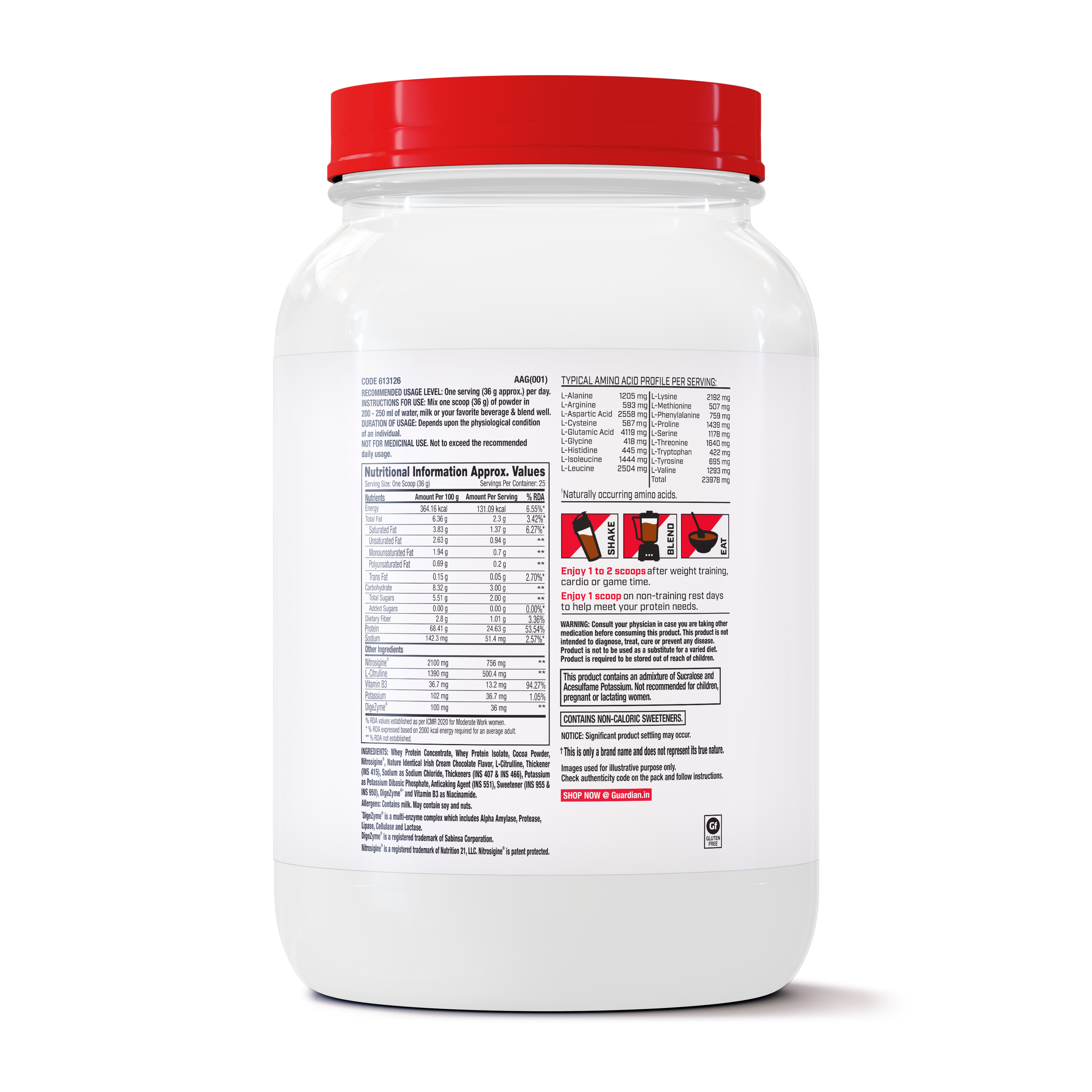 PP 100% Whey Nitro Surge – Chocolate 2 lbs