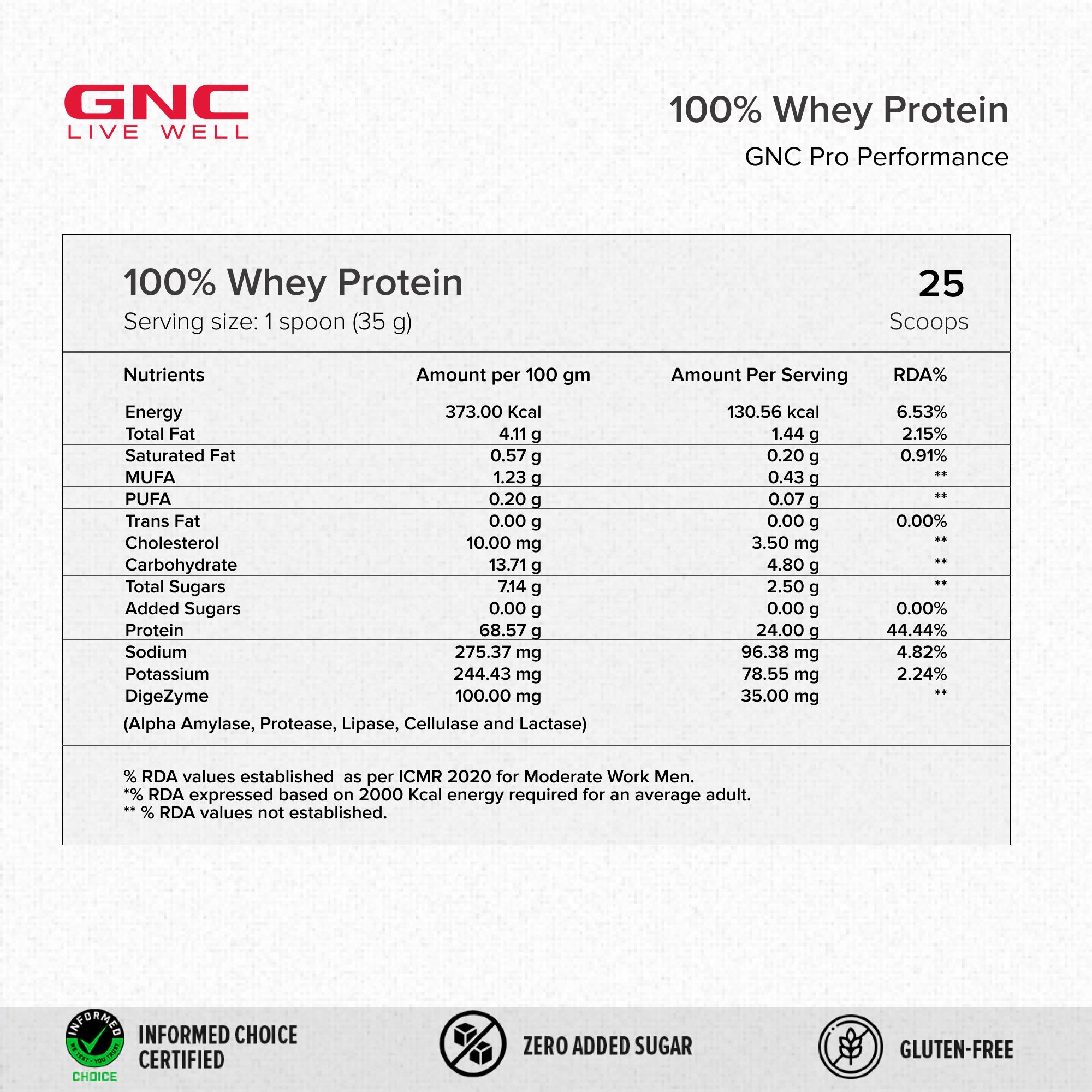 GNC Pro Performance 100% Whey Chocolate Supreme + Creatine Monohydrate Combo - Builds Lean Muscles | Promotes Faster Recovery | Boosts Athletic Performance | Hydrates Muscle Cells | 2lbs / 100gm Combo