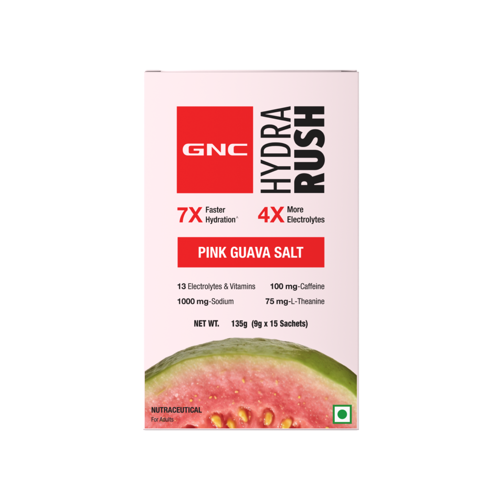 GNC HYDRA RUSH PINK GUAVA SALT I 9g x 15 sachet