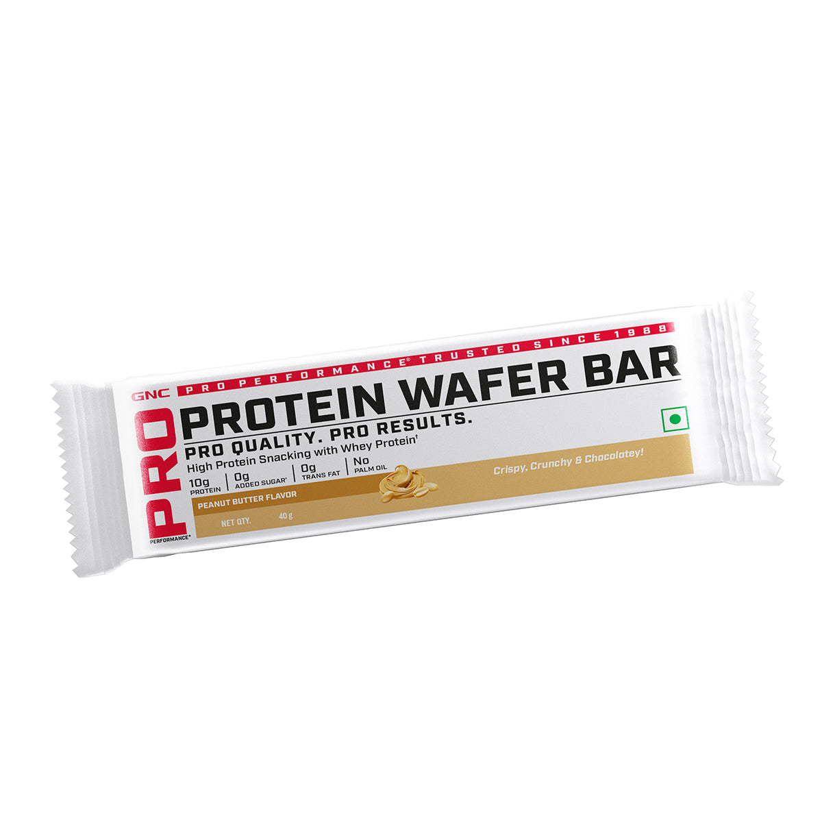 GNC PP Protein Wafer- Pack of 10 | Peanut Butter