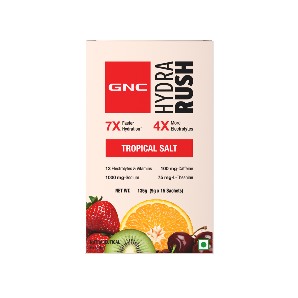 GNC HYDRA RUSH TROPICAL SALT  9g x 15 sachet 