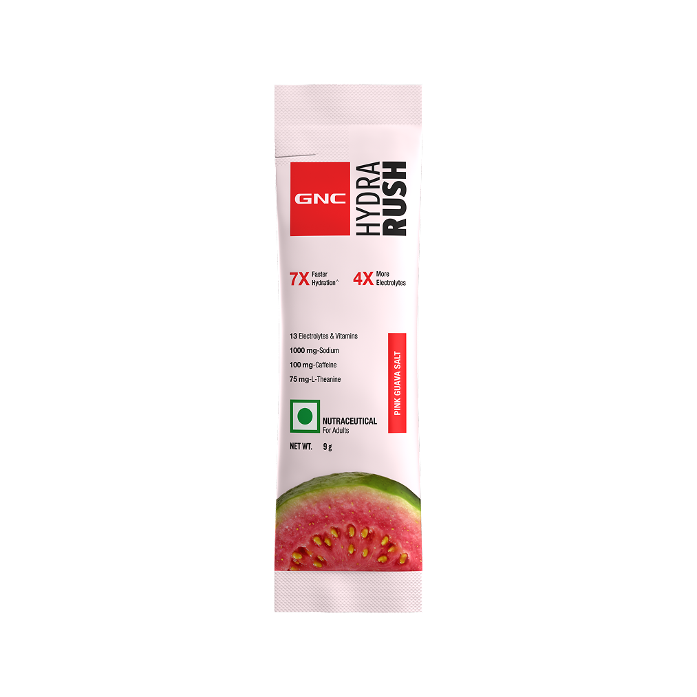 GNC HYDRA RUSH PINK GUAVA SALT I 9g x 15 sachet