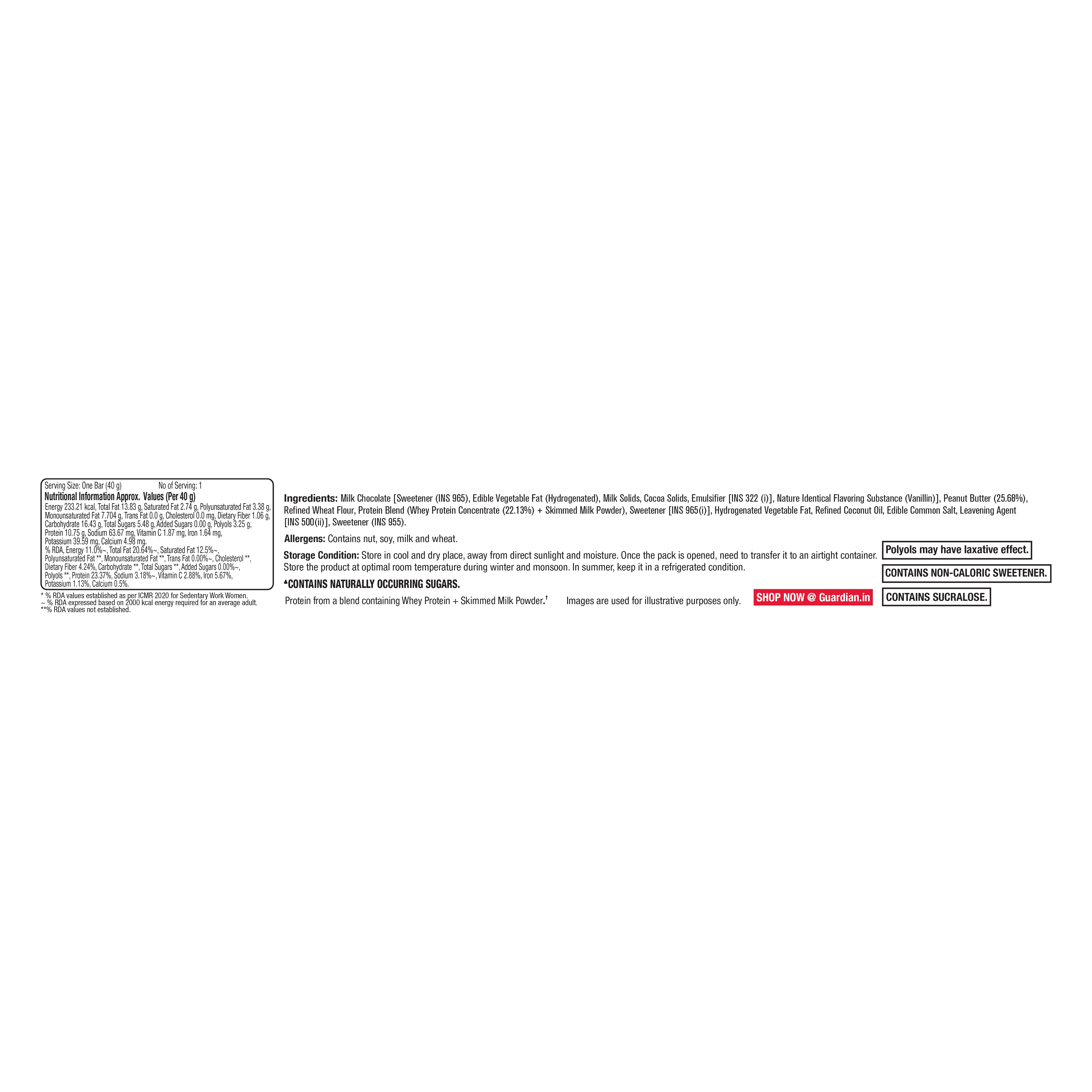 GNC PP Protein Wafer- Pack of 10 | Peanut Butter