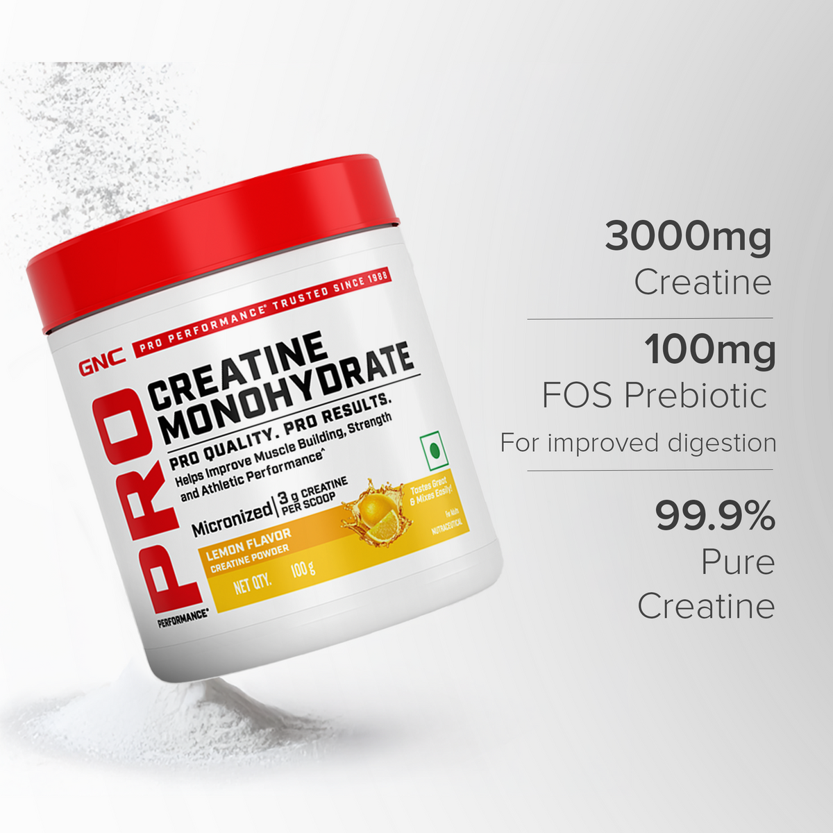 Creatine Monohydrate Lemon 100g