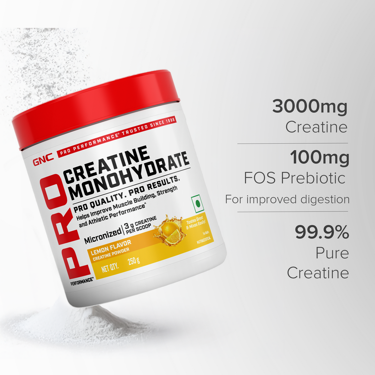 Creatine Monohydrate Lemon 250g