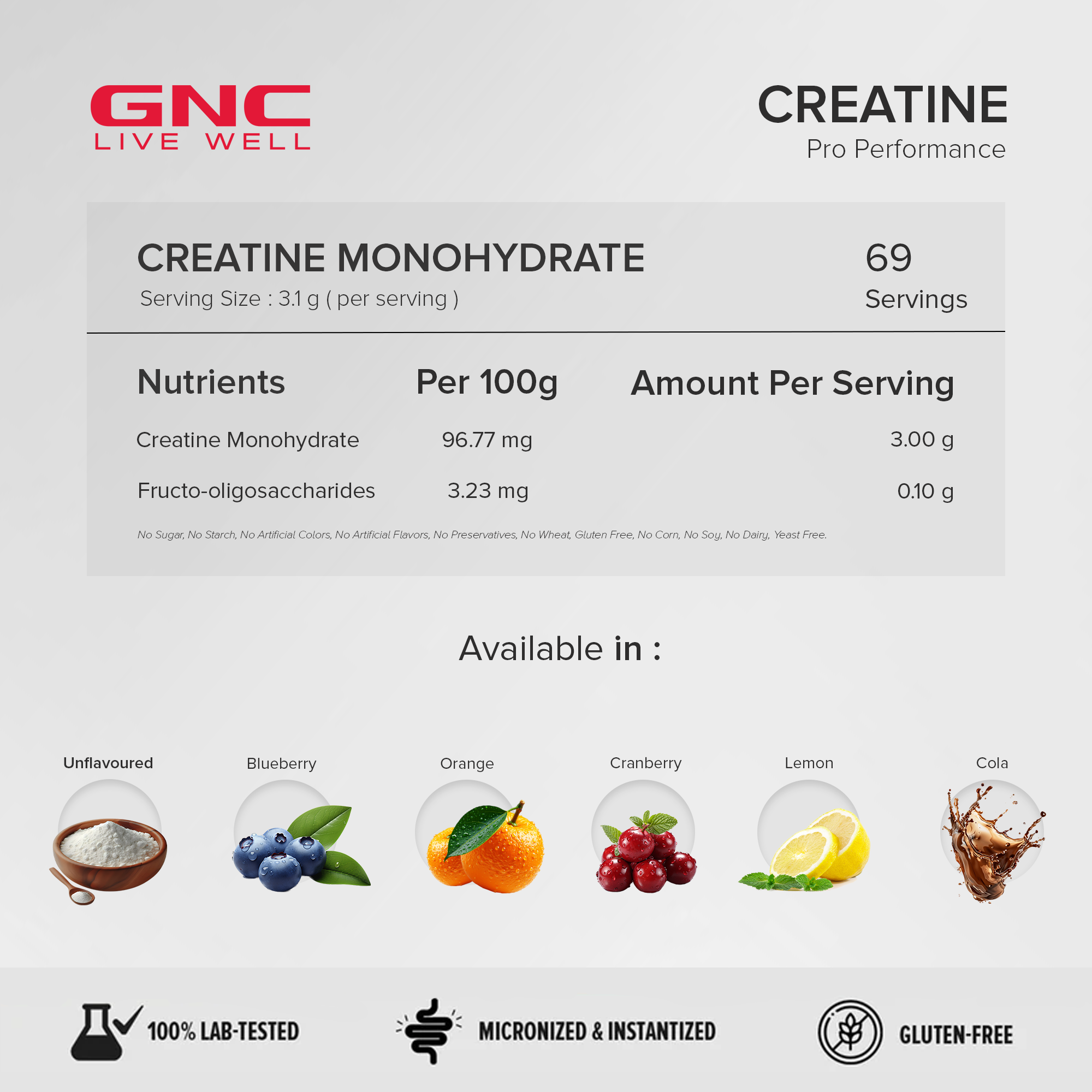 Creatine Monohydrate Cola 250g
