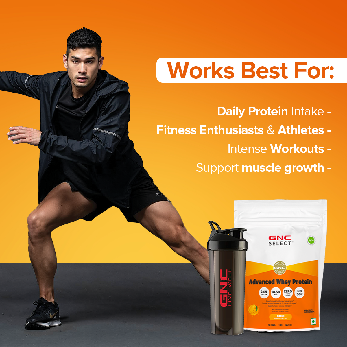 GNC SELECT ADVANCED WHEY MANGO 1KG