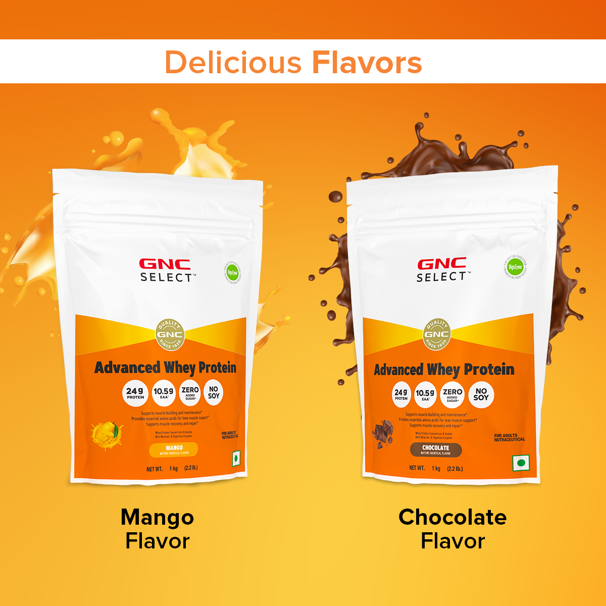 GNC SELECT ADVANCED WHEY MANGO 1KG