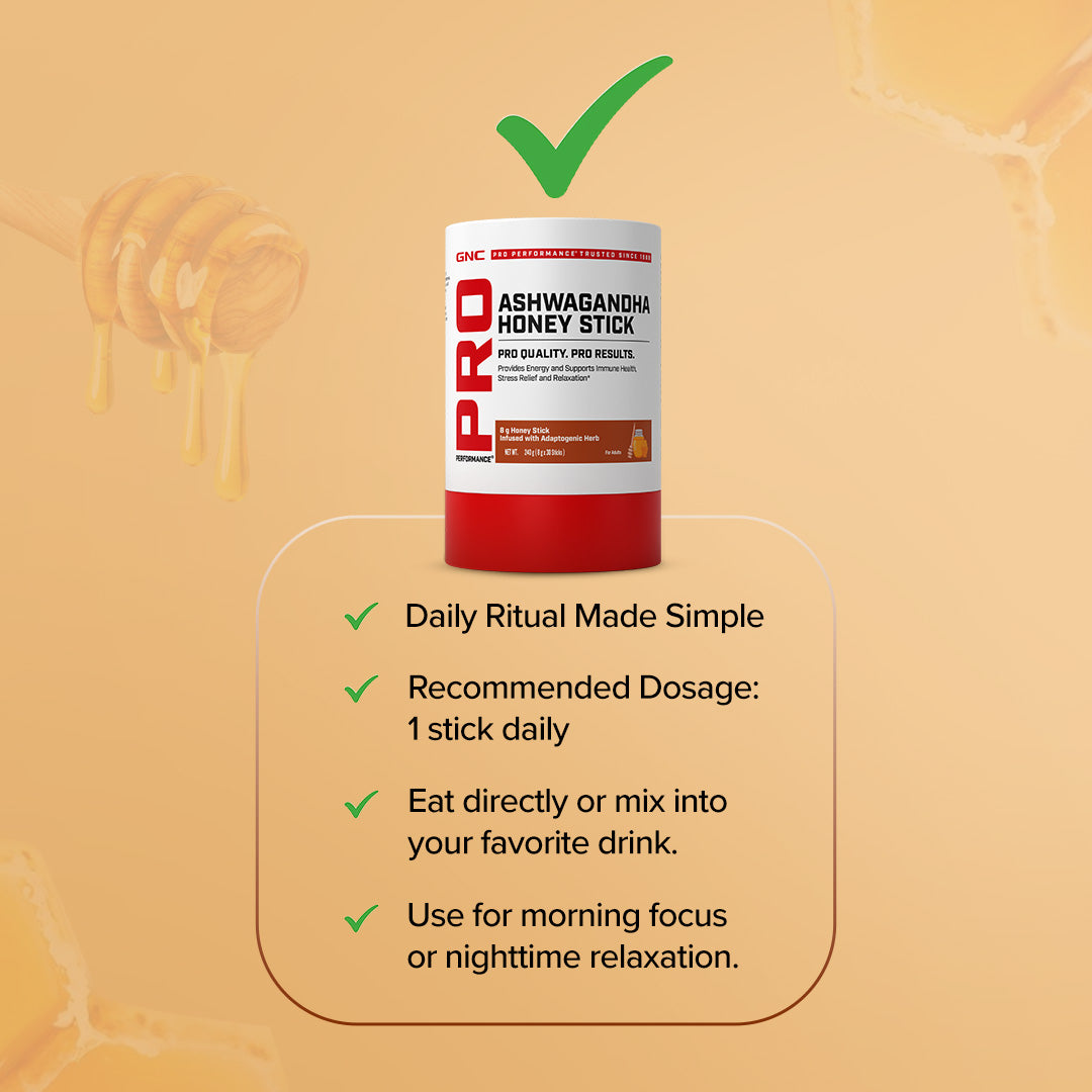 GNC Ashwagandha Honey Stick 10 | 8g