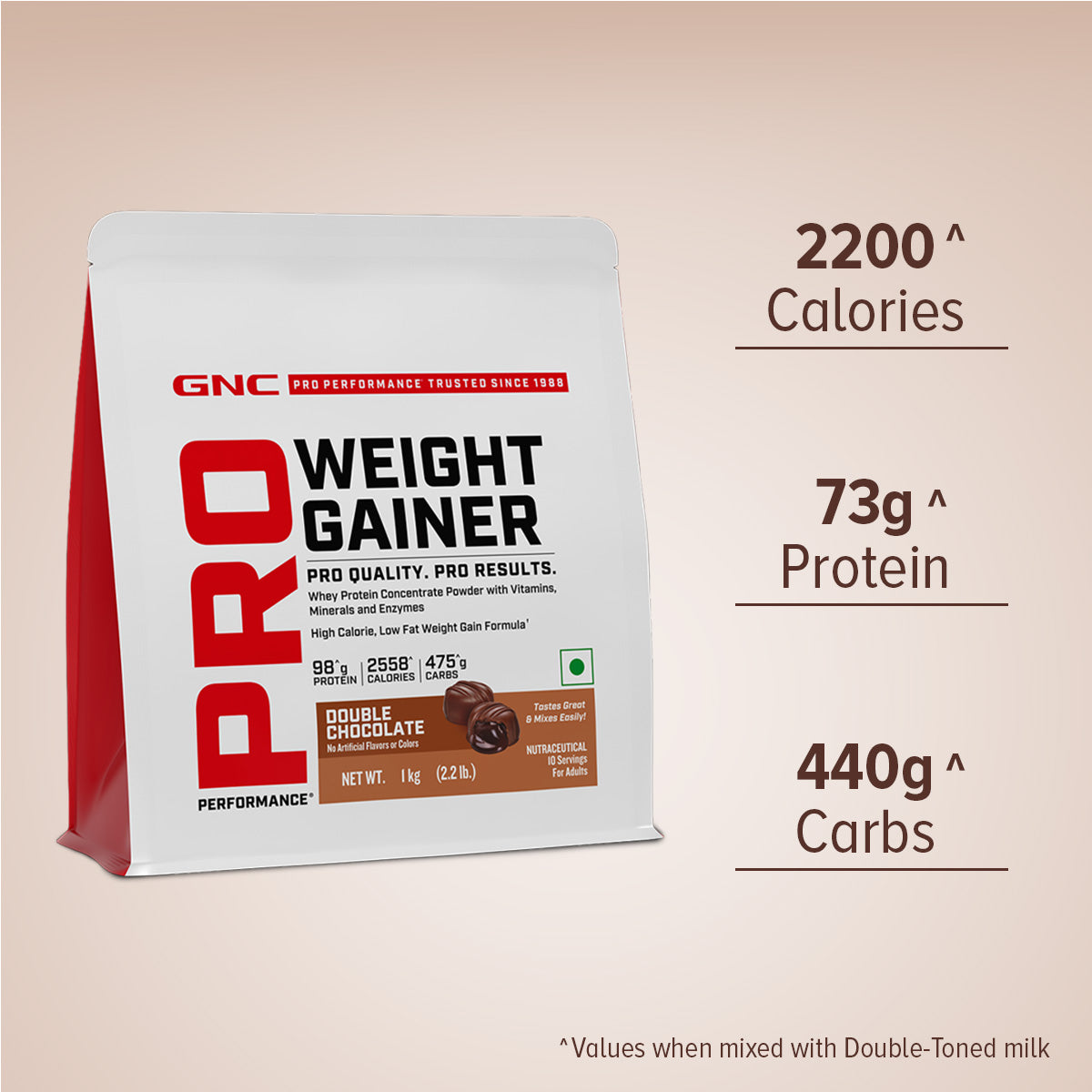GNC PP WEIGHT GAINER Chocolate 1KG