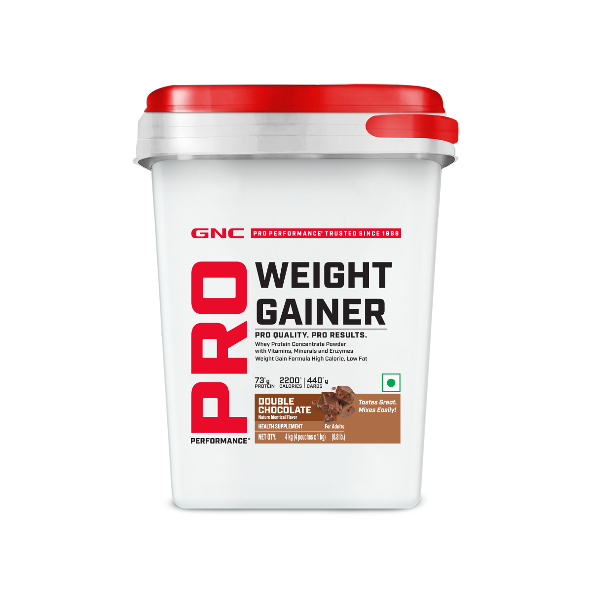 GNC Pro Performance Weight Gainer | Double Chocolate | 4 Kg