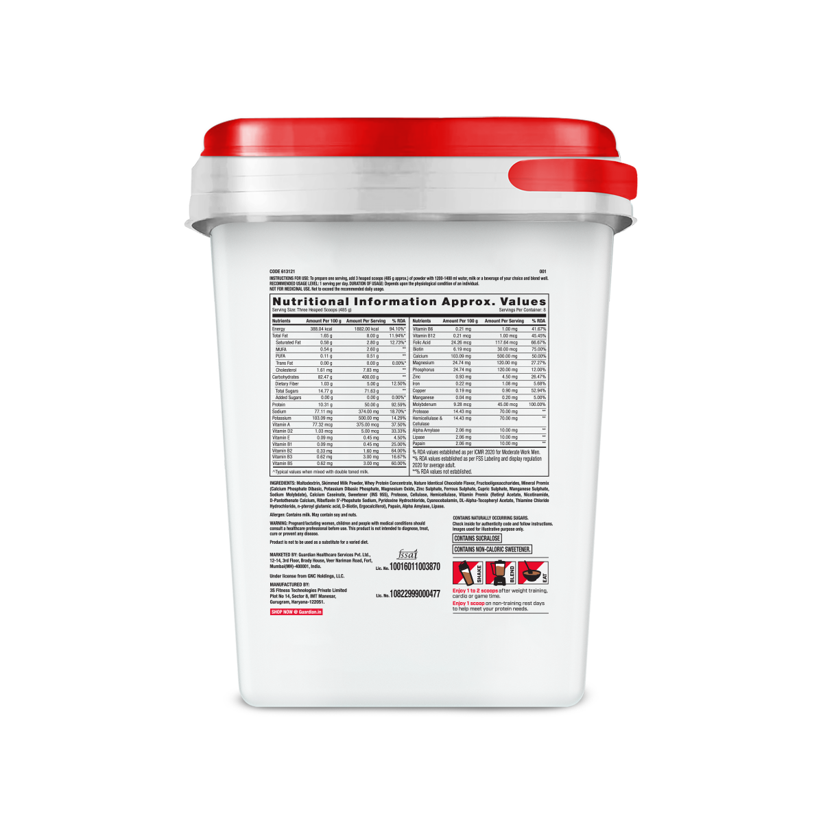 GNC Pro Performance Weight Gainer | Double Chocolate | 4 Kg