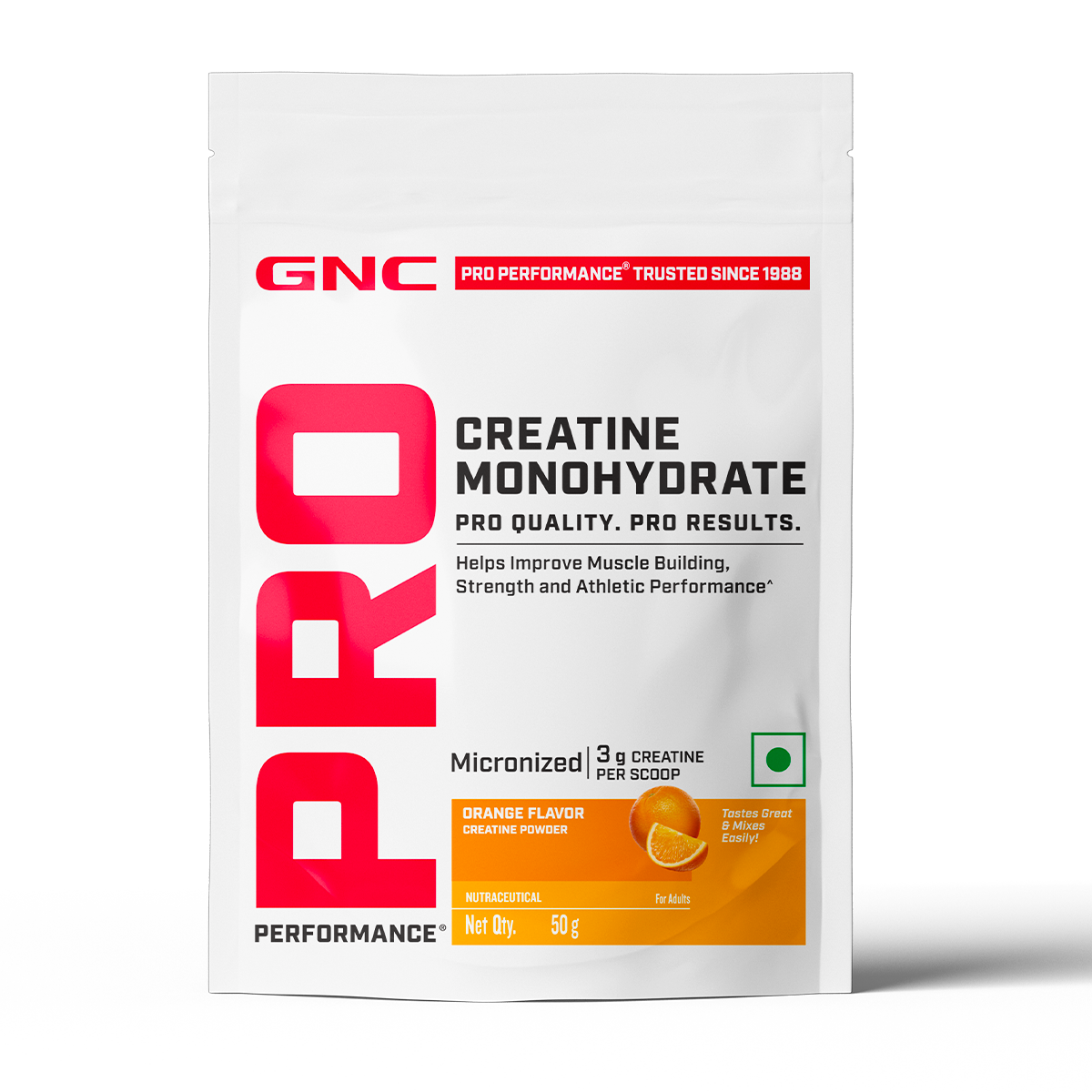 GNC Pro Performance Creatine Monohydrate - Pack of 3 (Orange, Blueberry & Creanberry)