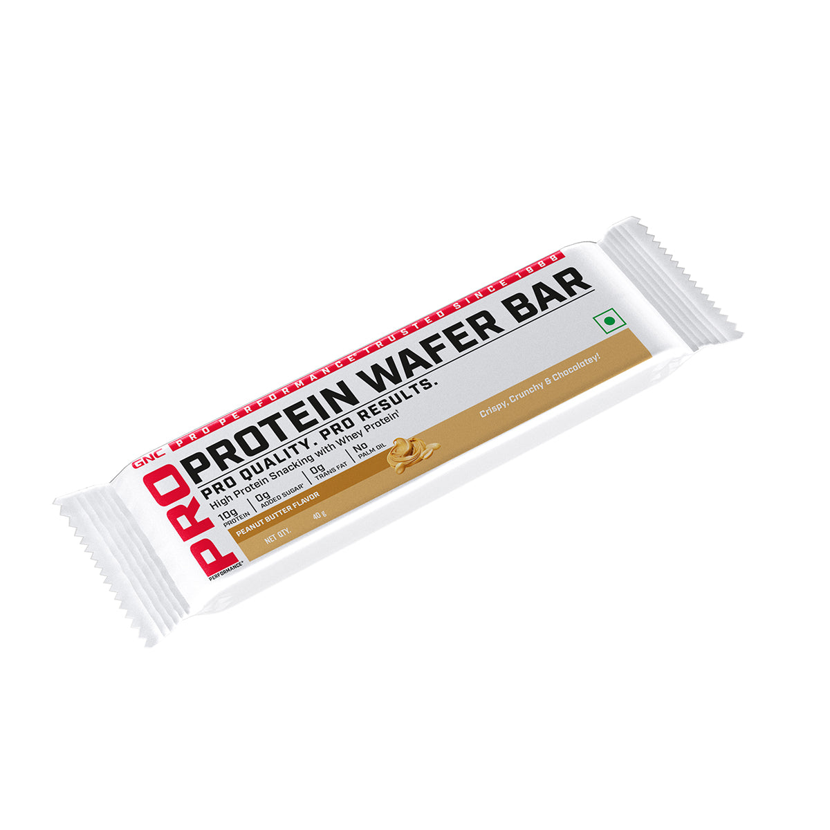 GNC PP Protein Wafer- Pack of 10 | Peanut Butter