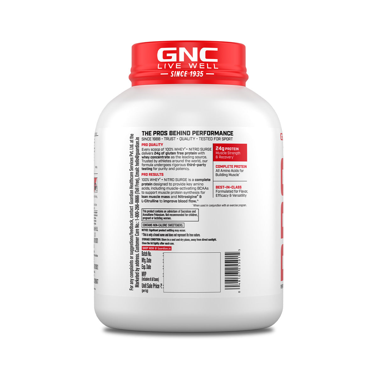 PP 100% WHEY NITRO SURGE – STRAWBERRY 4LBS