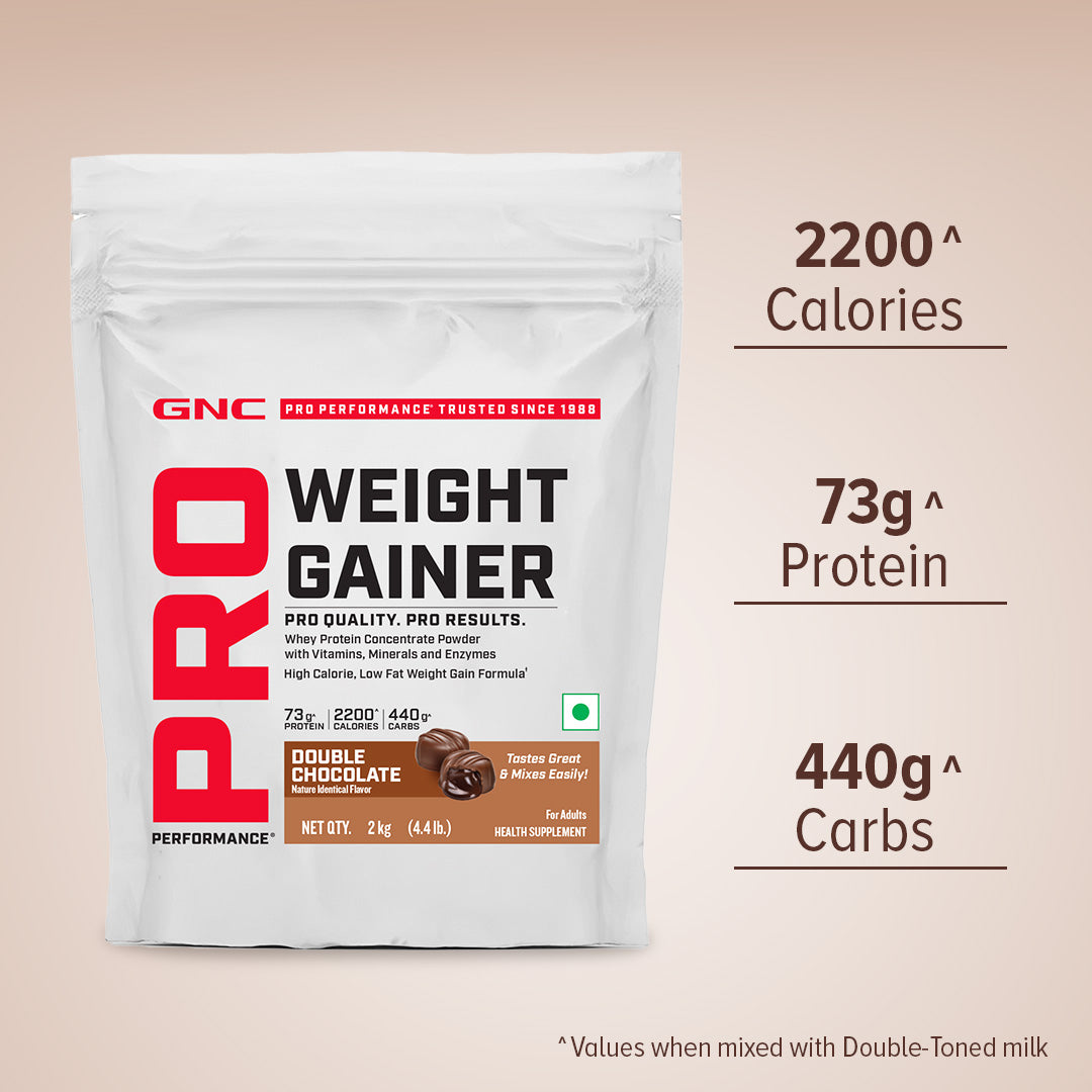 GNC Pro Performance Weight Gainer  | 2 Kg I Double Chocolate